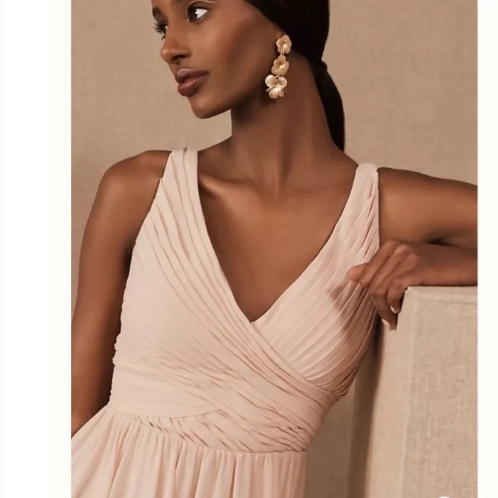NEW BHLDN Anthropologie Corsa Chiffon Dress Size Small